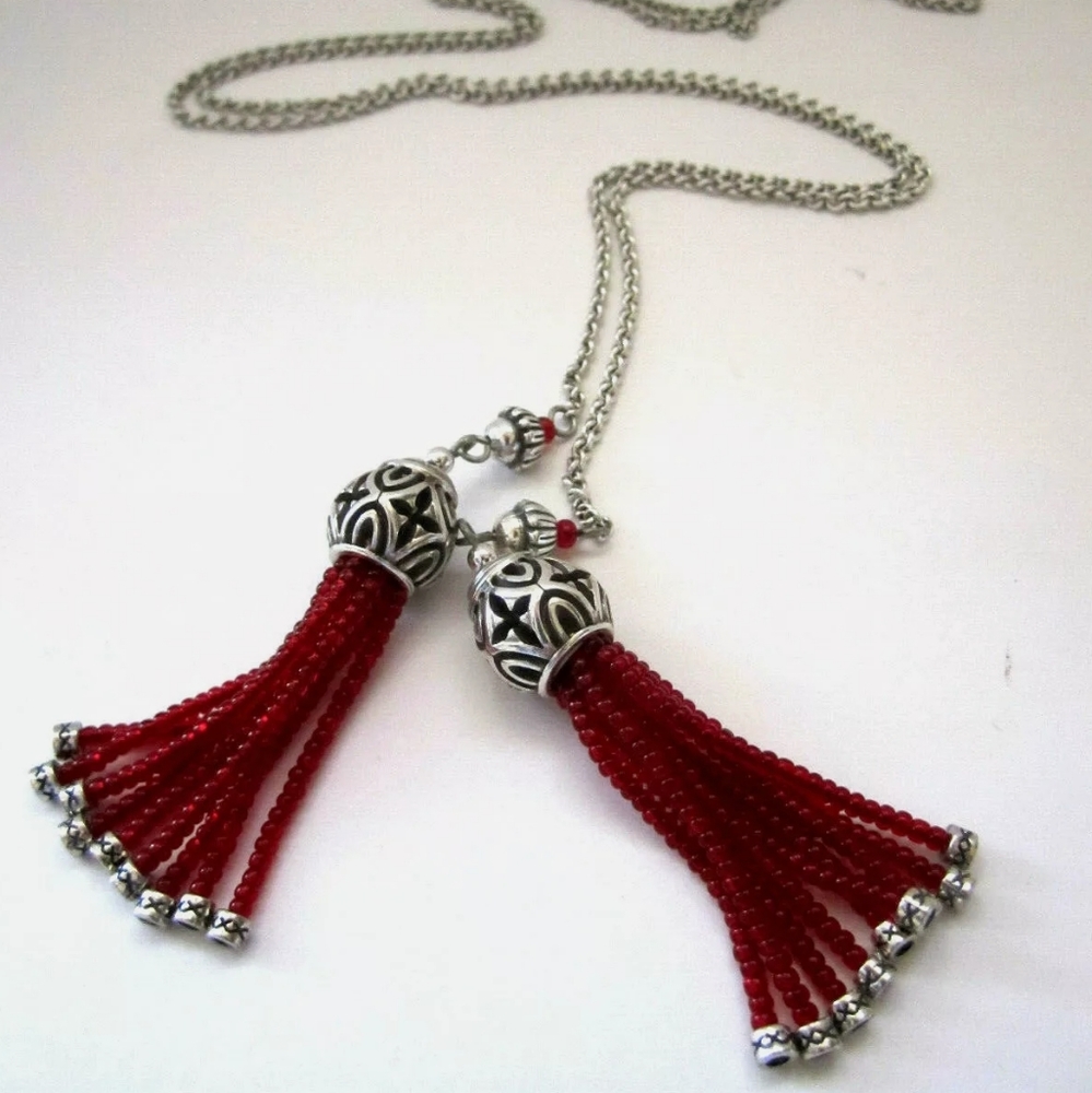 Brighton BOHO ROOTS Lariat Necklace, Earrings and Bracelet Set
